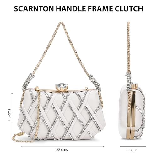 Image of Lavie Signature Women's Scarnton Handle Framed Clutch | Ladies Purse | Gift For Women
