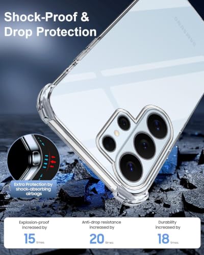 Image of Jkobi Shockproof Crystal-Clear Back Case Cover for Samsung Galaxy S26 Ultra (Anti Yellow Case | Drop & Camera Protection | Hard Polycarbonate)