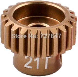 Gears Parts Metal 48P Spur Gear 92T 85T 80T Pinion 18T 19T 20T 21T 22T 23T 24T 25T 26T Motor Gears Compatible with Sakura R31 G31 SCX10 AX10 Traxxas HPI Gear (Color : 21T)