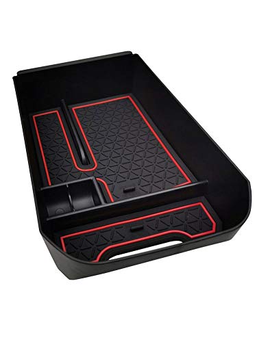 Ecoticfate Caja De Almacenamiento del Coche para Toyota RAV4 5 Generación 2019 2020 Guantera Consola Central Apoyabrazos