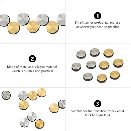 ARTIBETTER 10Pcs Plugue para Orifício de Flauta Plugue de Flauta de Silicone para Chaves de Flauta P