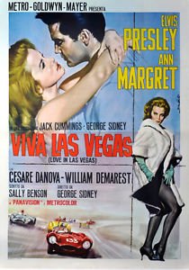 Viva Las Vegas Elvis Poster A4