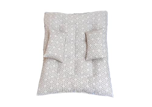 Image of Organic Kapok Silk Cotton Ilavam Panju New Born Baby Bed Mattress,Size: 2.5 x 2 feet with 2 Pillows (0-12 Month)
