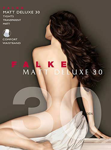 Image of FALKE Women's Matte Deluxe 30 Denier Tights, Designer Hosiery, Casual or Dress Clothes, Fine Sheer Transparent, Nylon, 1 Pair