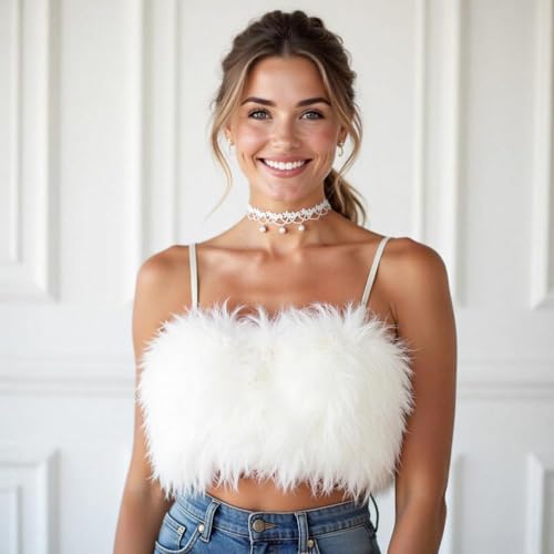 Choker Necklace White Lace Choker for Women, Elegant Choker with Bead Accents, Soft Lace Collar Necklace with Adjustable Necklace Extender2