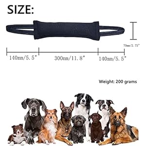 Clysrou Dog Tug Toy Dog,Tough Jute Bite Pillow – Lasting, Training Equipment – Puppy to Large Dogs Interactive Toy.