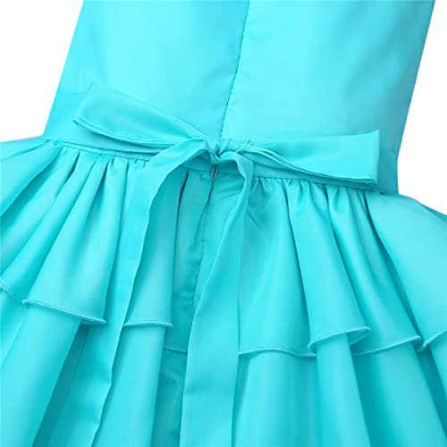 Image of Baby Girls Stylish Princess Dresses Satin Pretty Knee Length Pink Birthday Kids A-Line Frock /Dress Years