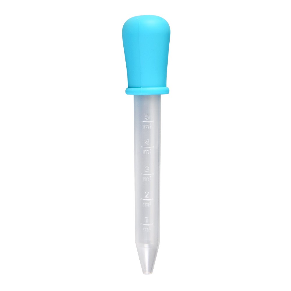 Lebensmittelechte Silikon-Transferpipette – Kalibriert Von 1–5ml, Spülmaschinenfest, Vielseitig Für Süßigkeiten, Experimente, Farben & Öle (Blau)