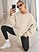 EFAN Womens Sweatshirts Hoodies Oversized Sweaters Crewneck Fleece Casual Tops Basic Comfy Fall Fashion Clothes 2026 Plus Size Maternity Workout Lounge Wear Winter Outfits Beige L