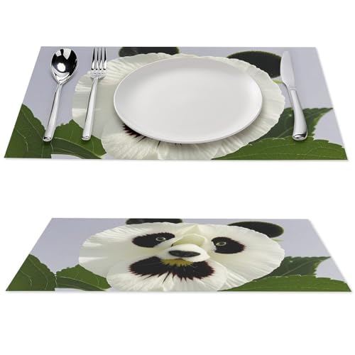 Sets de table panda lavables pour protéger du chaud et des taches