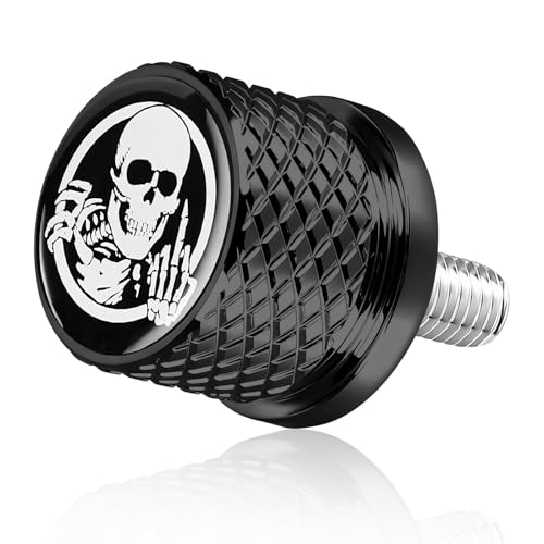 Stainless Knurled Fender Seat Bolt Screw, Aluminum- 1/4