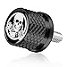 Stainless Knurled Fender Seat Bolt Screw 1/4"-20 Thread For Harley Davidson - Skeleton Middle Finger