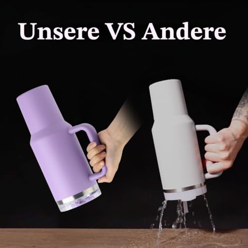 BuildLife 40oz Thermobecher to Go,Thermobecher mit Strohhalm und Griff,Doppelwandiger Isolierter Edelstahl Auslaufsicher Trinkbecher… – Ansicht 2