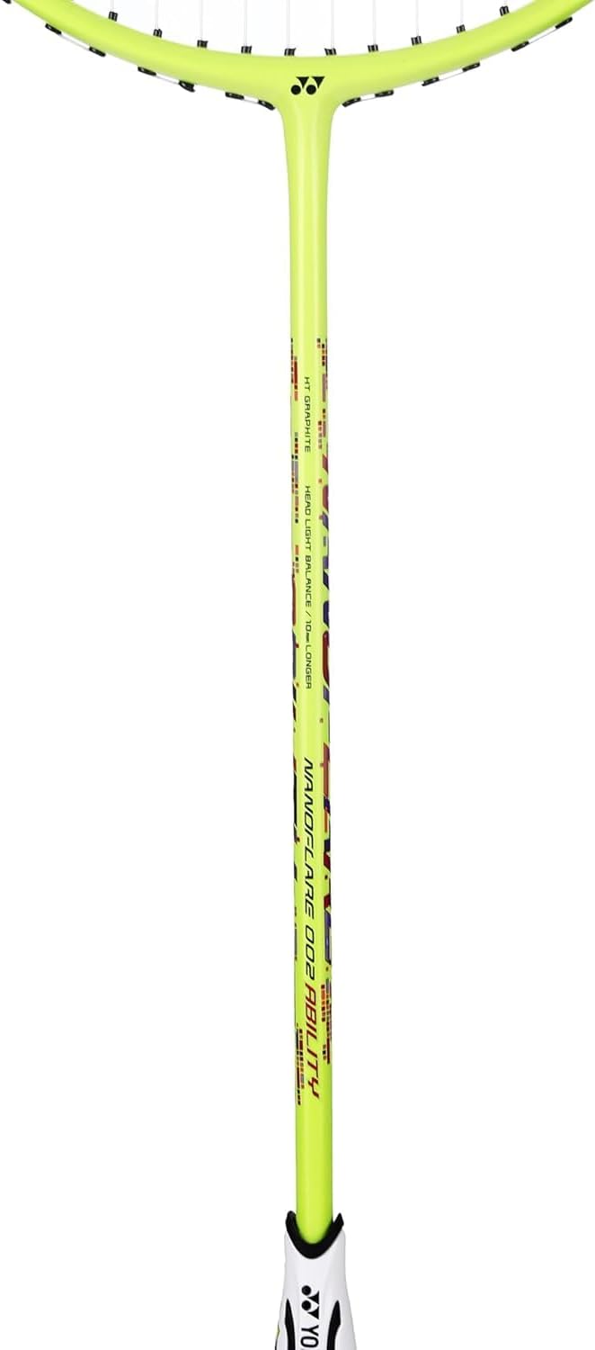 Yonex Nanoflare 002 Ability Lime Graphite Badminton Racquet Grip Size (4U G4)