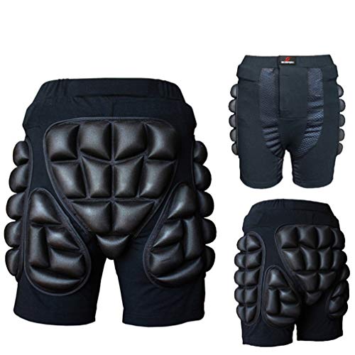Bermuda de proteção de quadril de 2,5 cm da Besportble, short de proteção no gelo, esqui, snowboard
