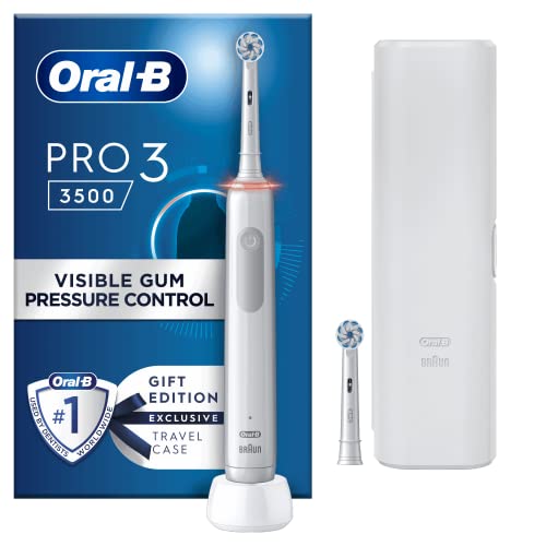 Pro 3 3500，电动牙刷，1 个旅行箱，2 个刷头，白色
