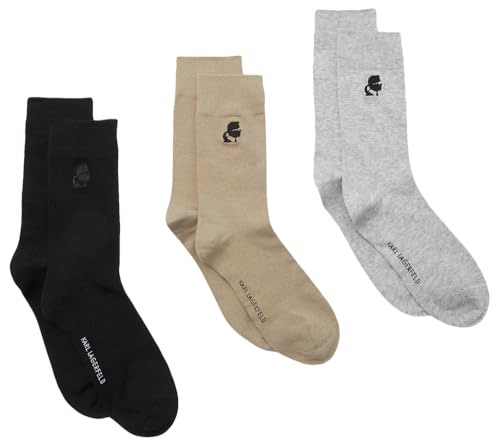 KARL LAGERFELD Herren K/Kameo MännerS Socks (3 Pack) Multi 43-46