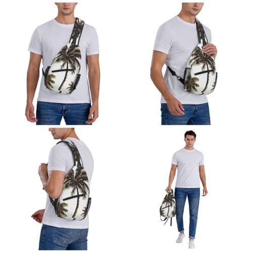 Bolso Sling Negro para Senderismo y Viaje miniatura 6