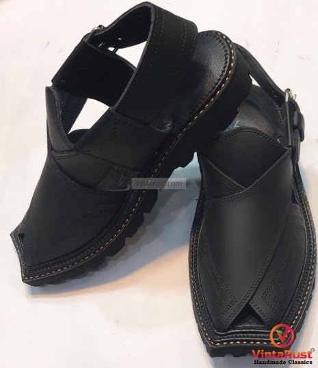 Black Sandals, Gents Shoes, Handmade Peshawari Chappal, Custom Leather Sandals, Modern Leather Sandals, Gift For Him4