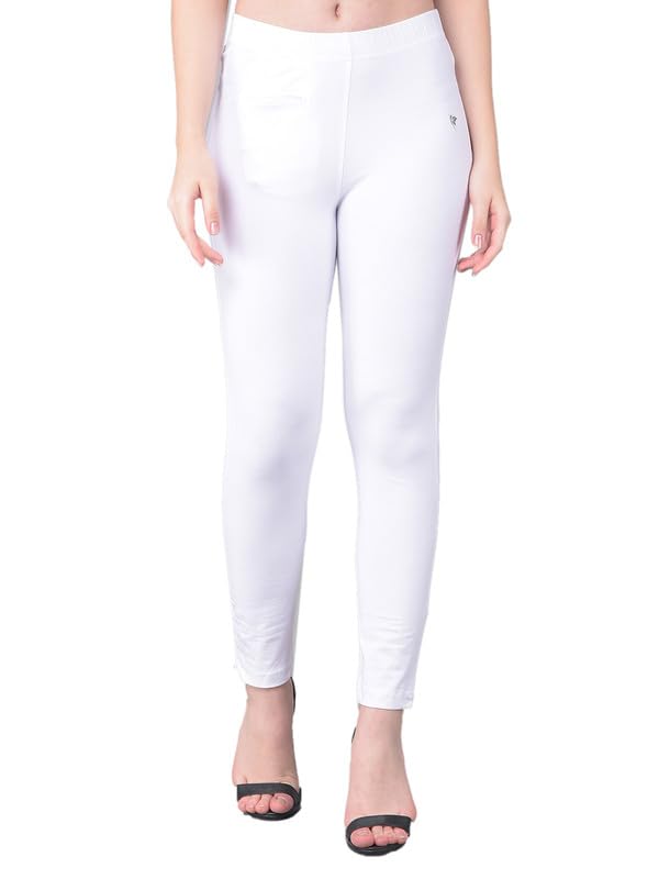 Women's Cotton Blend Regular Fit Kurti Pants with Front Mobile Phone Pocket for Casual, Formal and Everyday Wear-image-9