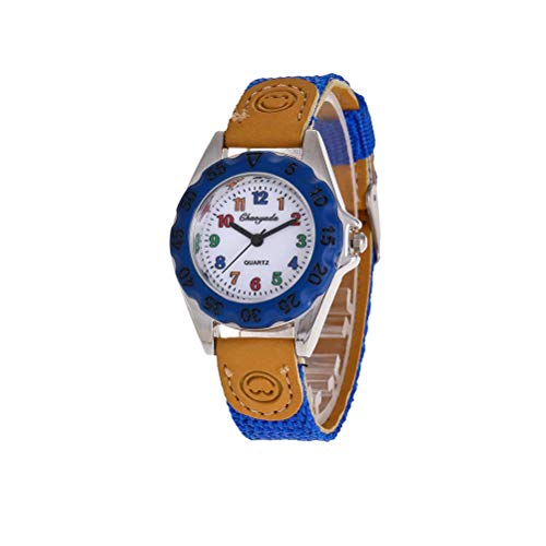 Relógio de quartzo para crianças Relógio infantil com tema de futebol