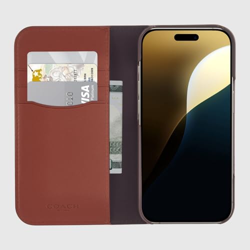 Coach Signature Canvas Wallet Folio iPhone 16 Pro Case - Designer Phone Case - Signature Tan - image 7
