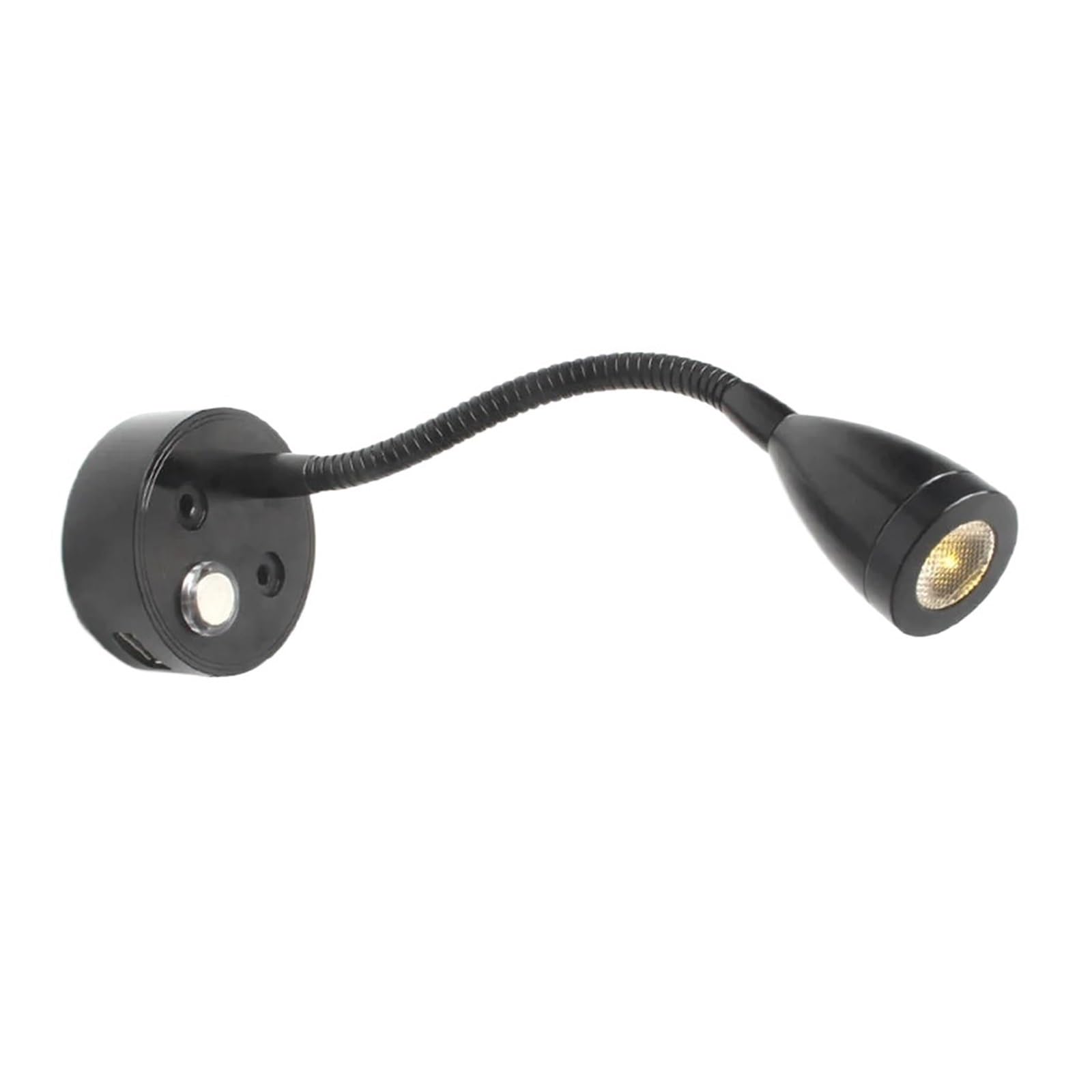 GDBAGKDQK 2pcs RV Boat LED Reading Light Dimmable Gooseneck Wall Lamp 12V 3W Smart Touch for Motorhome Yacht Cabin Bright Lights