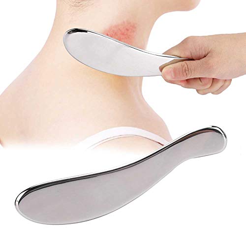 Placa de Raspagem de Aço Inoxidável para Alívio da Dor Muscular Com Ferramenta Gua Sha