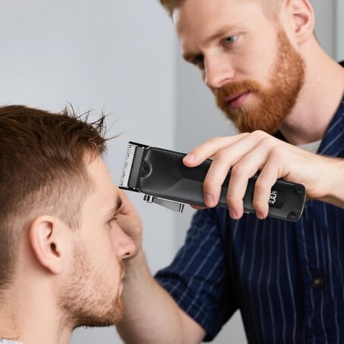 Cortapelos para barberos de doble velocidad con cuchillas de acero de precisión y carga USB 3
