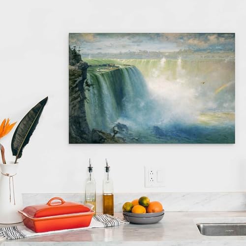 Chute d'eau Niagara de George Inness sublime impression murale pour bureau et cuisine