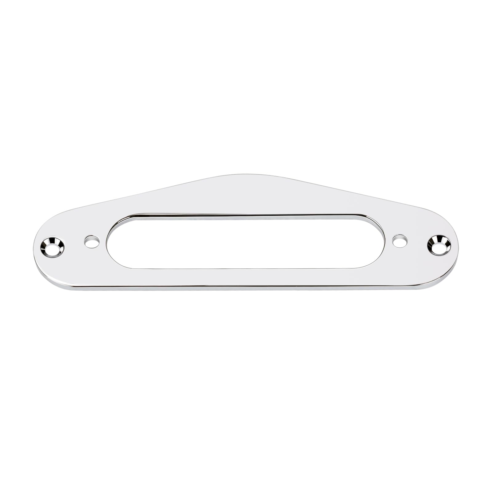 Banworks Single Coil Pickup Cover Mounting Ring Tele Neck Pickup Frame Metal Pickup Cover Plate Ring JT/SYQG-10 Chrome - Image 4
