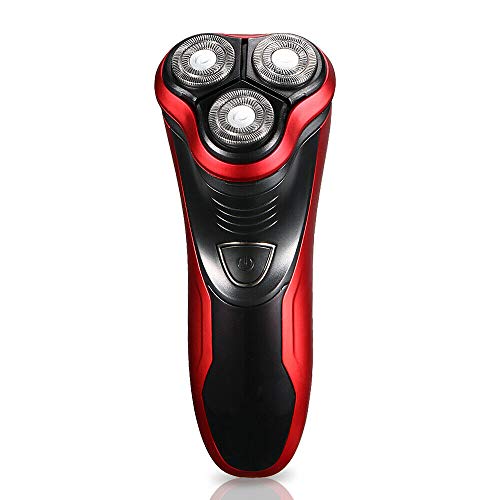 JINYI Electric Shaver Razor for Men,Waterproof Cordless Rechargeable Electric Shaver with Pop-up Trimmer, Wet & Dry Rotary Razor