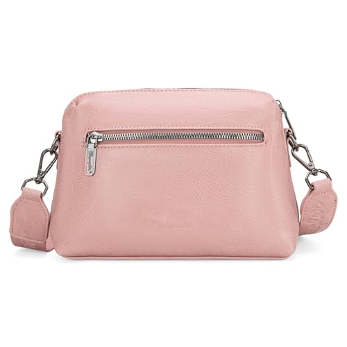 Image of Wrangler Western Aztec Crossbody Bags for Women Multi Pocket Over Shoulder Crossbody Purse with Guitar Strap