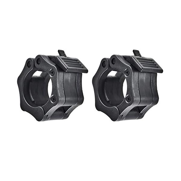 RLXPT Olympic Barbell Clamp Collar, 2 Inch Barbell Clips, Quick Release Pair of Locking 2" Olympic Bar, Great for Weightlifting Workout