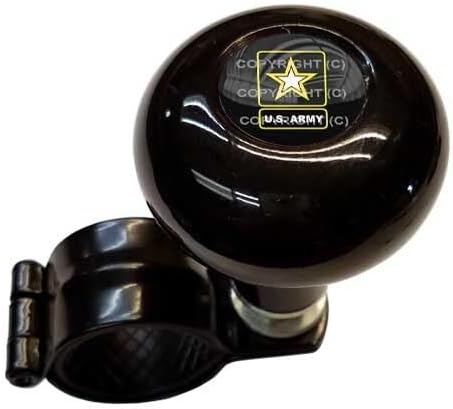Black Steering Wheel Suicide Spinner Power Handle Knob Car & Truck for US Army Model-PYT-8888-4903