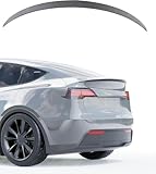 SEGUMA Rear Trunk Spoiler for Tesla Model Y 2020-2024 OEM Fit Carbon Fiber ABS Lip Spoiler Wing