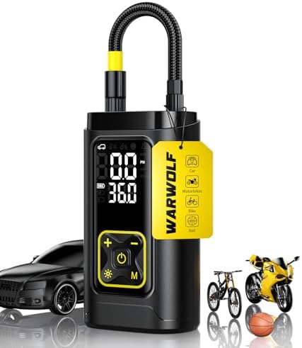 WarWolf 150PSI Tire Inflator Portable Air Compressor- 3X Fast Air...