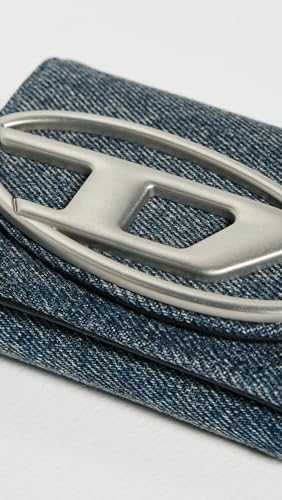 Diesel Women's 1DR Tri Fold Coin XS II Wallet, 420 - Medium Blue, One Size4