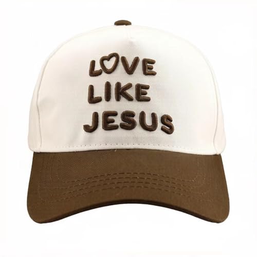 Love Like Jesus Embroidered 3D Hat,Trendy Christian Baseball Cap,Jesus Hat,for Her/Him