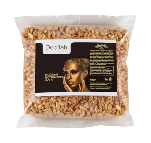 Image of Brazilian Face Wax For Women | 500 gm Golden Stripless Face Wax for Women | Full Body Hair Removal | Katori Beans Vegan | Non-Strip Formula | Suitable For Sensitive Areas