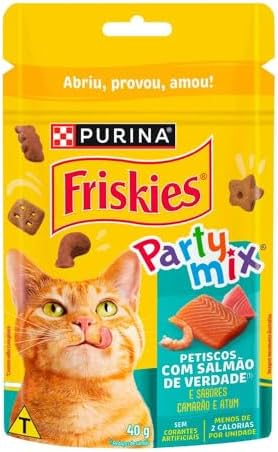 Purina Friskies® Party Mix® Petiscos Para Gatos Salmão 40G