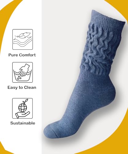 Image of Therapeutic Alpaca Socks, Unisex Cozy Winter Warm Gear, Breathable Soft Comfy Garment Foot Clothing for Men & Women