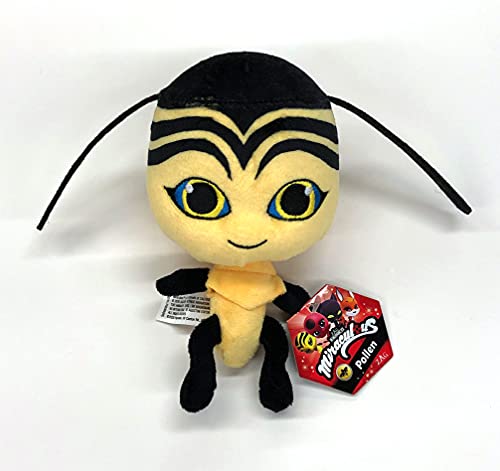 Bandai Miraculous Ladybug Peluche 15 cm Pollen Licence Officielle Miraculous Peluche Kwami Abeille Pollen P50694 - vue 5