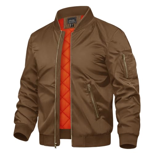 TACVASEN Men's Bomber Jacket for Fall Winter