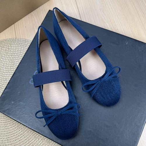 SAILING LU Women's Bow-Knot Round Toe Ballet Flats Dressy Comfortable Flat Shoes Lightweight Casual Loafers2