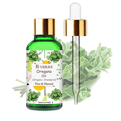 Image of B-URBAN Oregano (Origanum Vulgare) Oil |100% Pure & Natural Undiluted Essential Oil Organic Standard| For Aromatherapy, Relaxation, Skin Therapy & More | Quality Aromatherapy Oil | 30ML