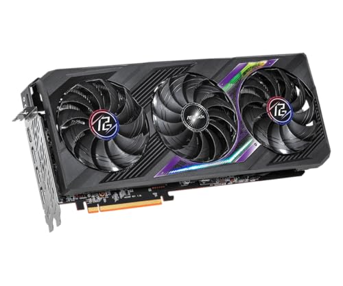 Image of ASRock Radeon RX 7700 XT 12GB GDDR6 Graphics Card - Phantom Gaming Edition, AMD RDNA 3, PCI Express 4.0, Triple Fan Cooling, 4K & 1440p Gaming Support, Ray Tracing, HDMI /DisplayPort, VR Ready GPU
