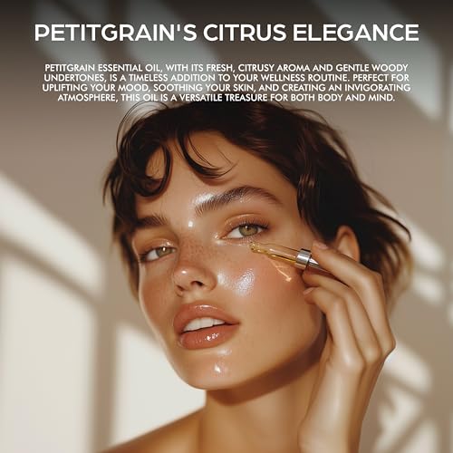 Image of Esslux Petitgrain Essential Oil - 100% Pure & Natural | Hydrate and Nourish Your Skin with Organic Plant-Based Oil | Perfect for Diffuser, Aromatherapy & Enhanced Focus, 15 ML