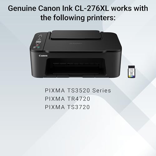 Image of Canon CL-276 XL Genuine Color Ink Cartridge, Compatible with TS3520 /3522, TR4720 /4722, TS3720 /3722