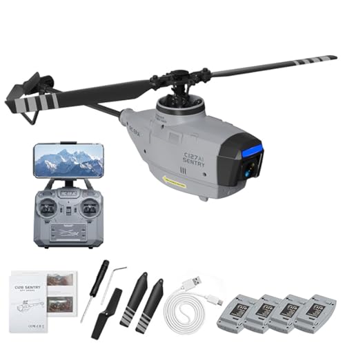 C127AI Scout RC Helicopter with 1080P Camera, 2.4G 4CH AI Intelligent Remote Control Helicopter...